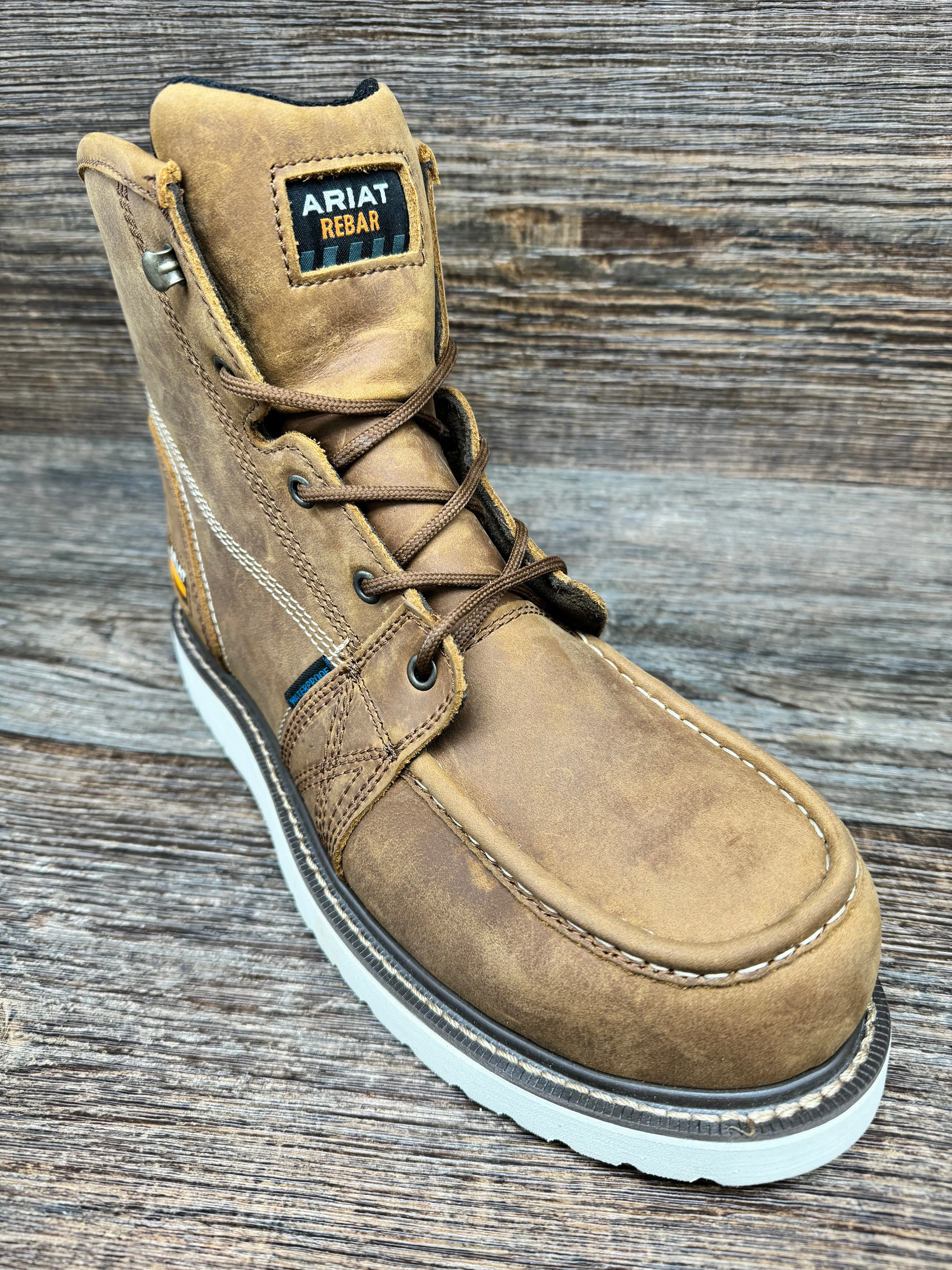 10044540 Men's Composite Toe Waterproof Rebar Wedge Work Boot by Ariat