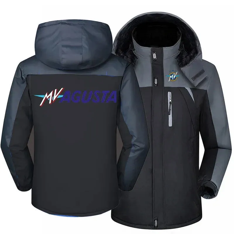 AGUSTA LOGO 2023 Jacket Windbreaker Waterproof Warm Outdoor Cold-Proof Mountaineering Clothing High quality Coats