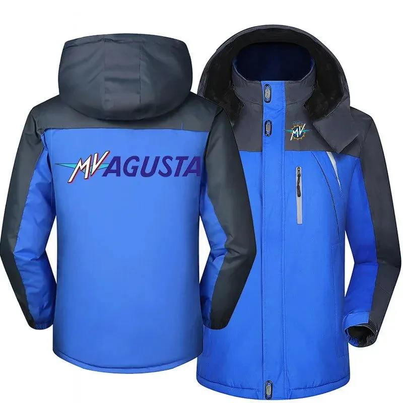 AGUSTA LOGO 2023 Jacket Windbreaker Waterproof Warm Outdoor Cold-Proof Mountaineering Clothing High quality Coats