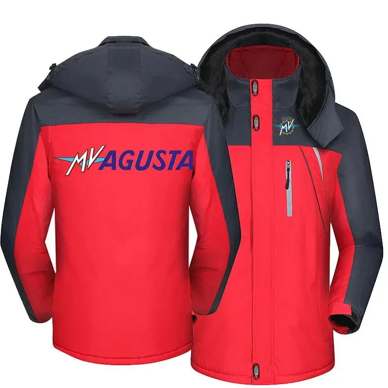 AGUSTA LOGO 2023 Jacket Windbreaker Waterproof Warm Outdoor Cold-Proof Mountaineering Clothing High quality Coats