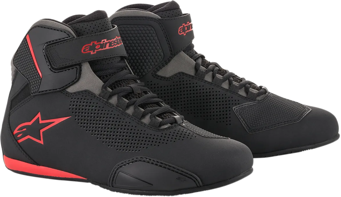 ALPINESTARS Sektor Vented Shoes - Black/Gray/Red - US 6 25156181316