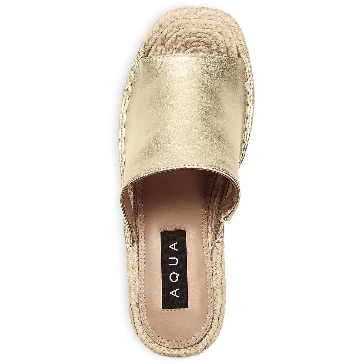 Aqua Womens Jacy Woven Slip On Espadrilles