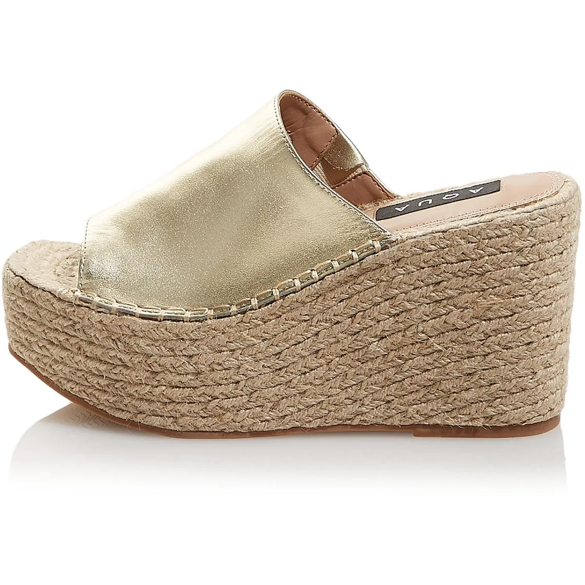 Aqua Womens Jacy Woven Slip On Espadrilles