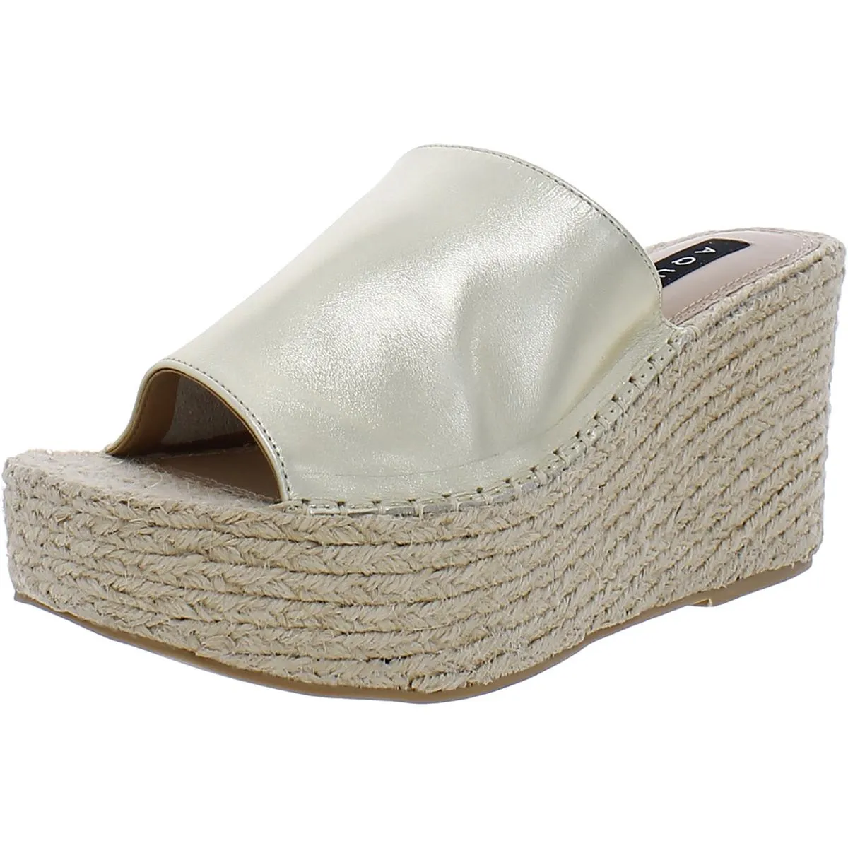 Aqua Womens Jacy Woven Slip On Espadrilles