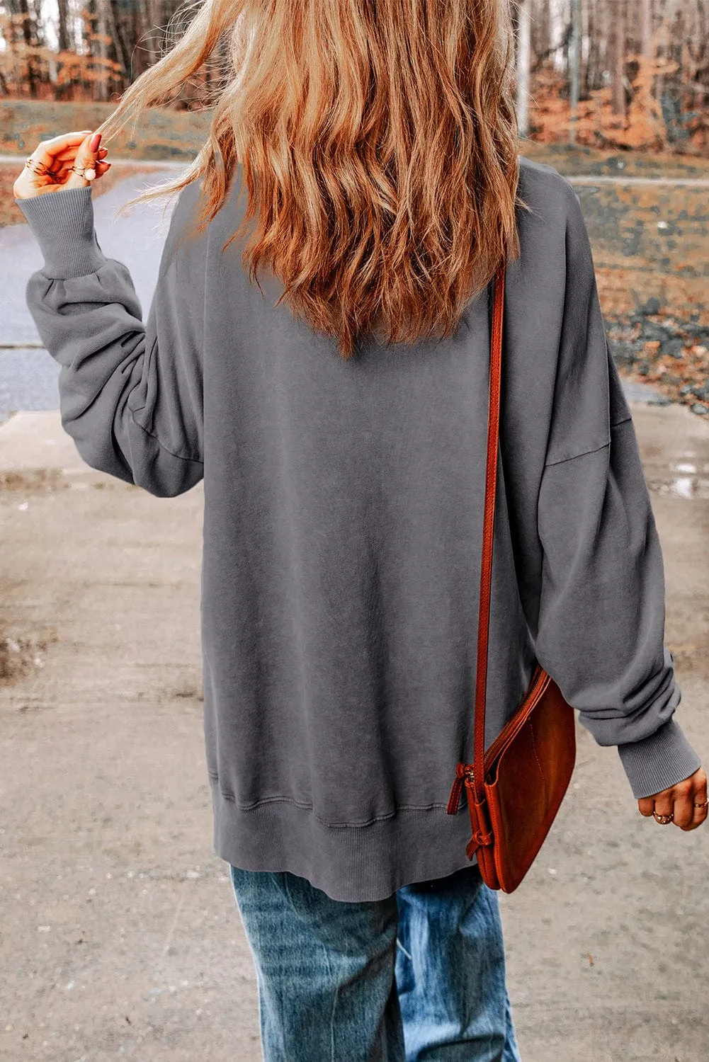 Boho-Chic Crew Neck Sweater