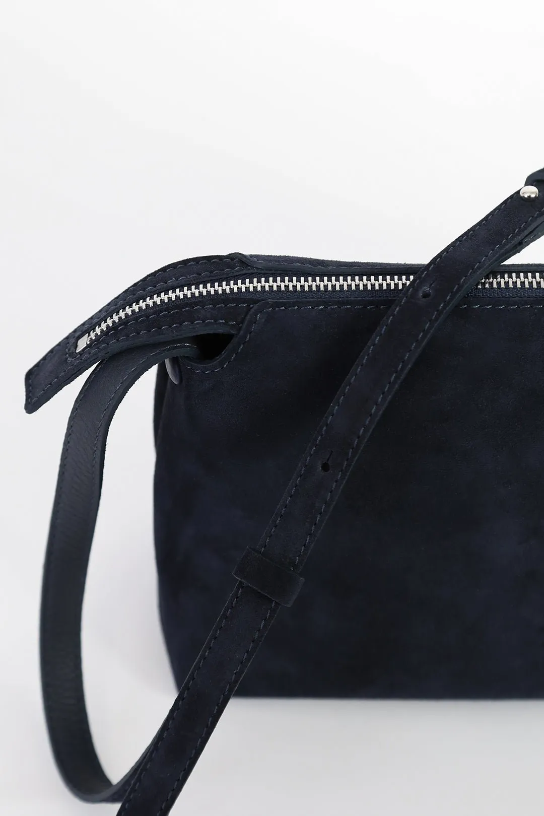 BRIDGET CROSSBODY SUEDE BAG IN NAVY