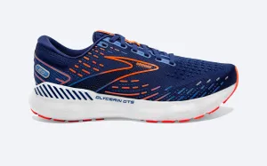 Brooks Mens Glycerin GTS 20 Wide- Blue Depths/Palace Blue/Orange (1103832E444)