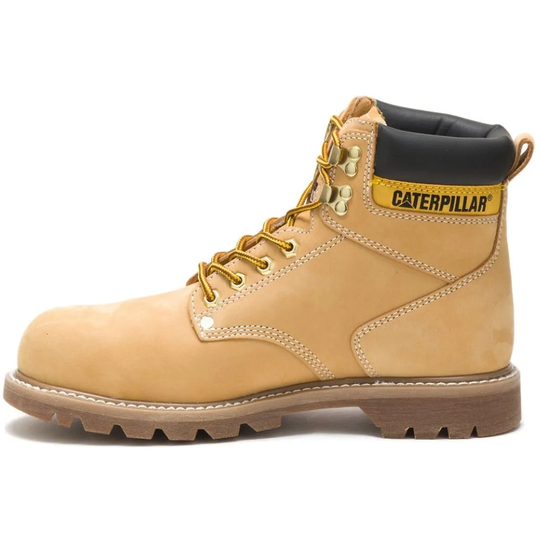 CAT Men's Second Shift Steel Toe Work Boot - Honey Nubuck - P89162