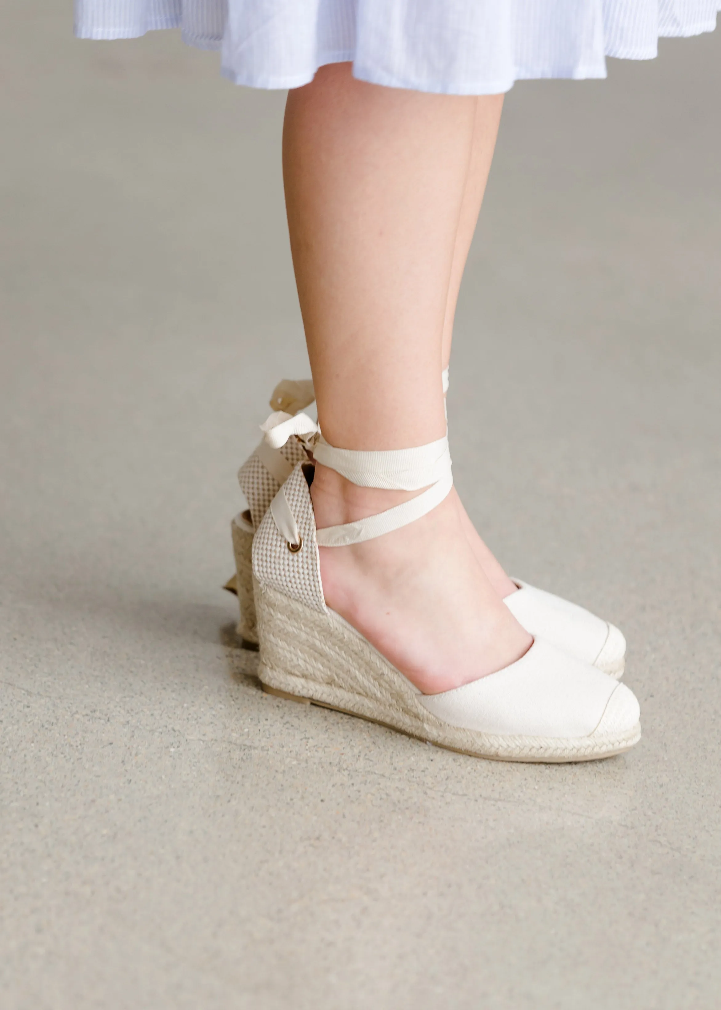 Espadrille Lace Up Wedge - FINAL SALE