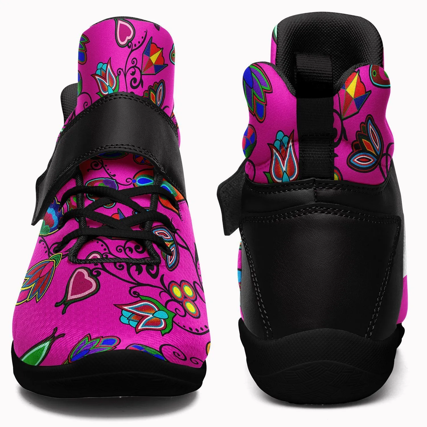 Indigenous Paisley Kid's Ipottaa Basketball / Sport High Top Shoes