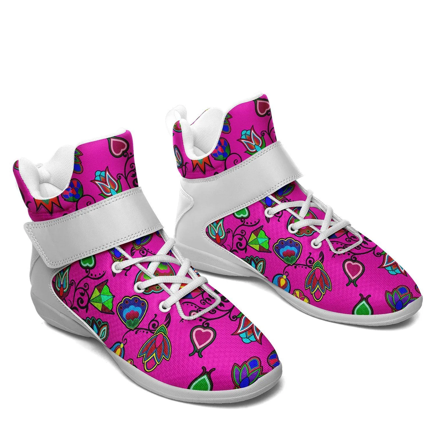 Indigenous Paisley Kid's Ipottaa Basketball / Sport High Top Shoes