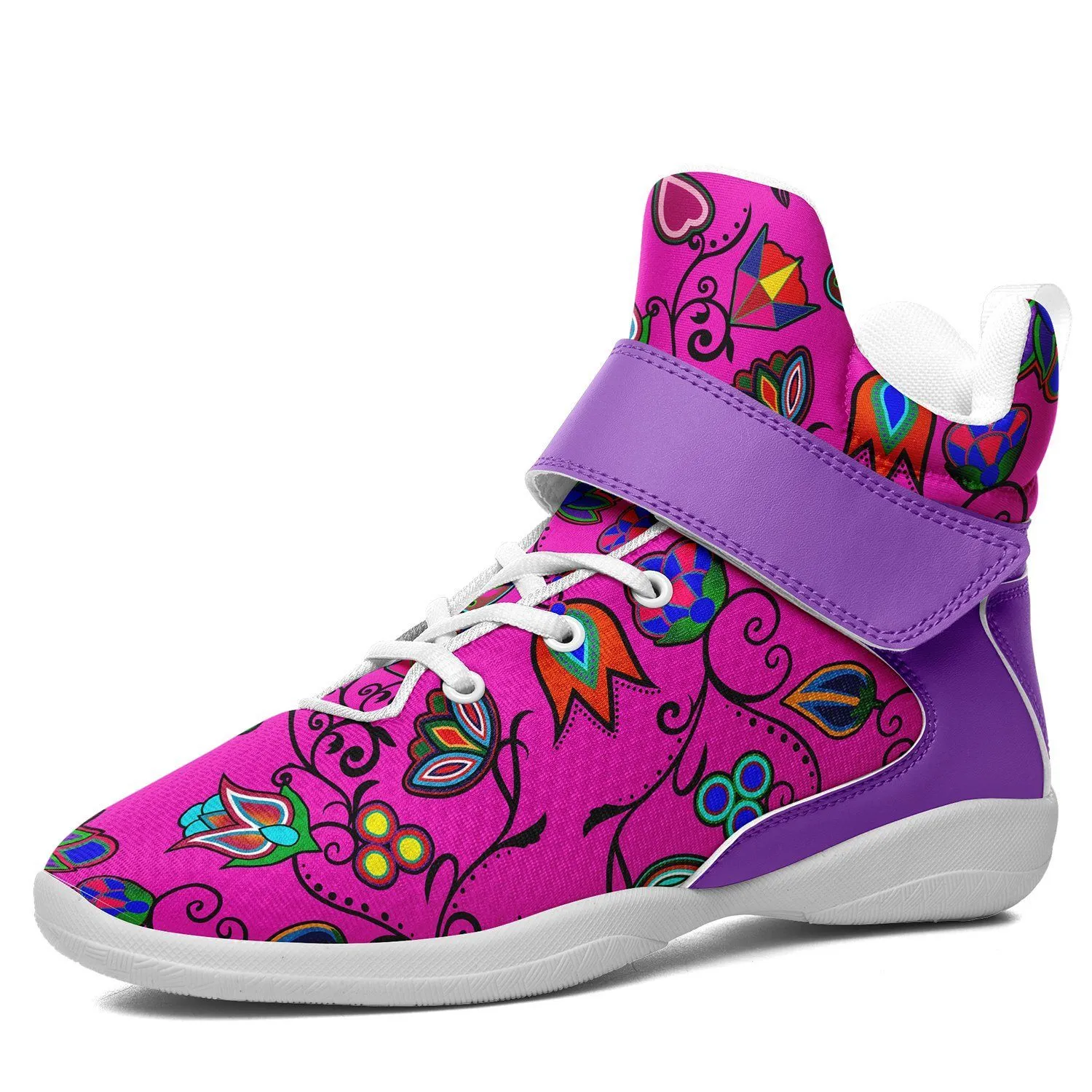 Indigenous Paisley Kid's Ipottaa Basketball / Sport High Top Shoes