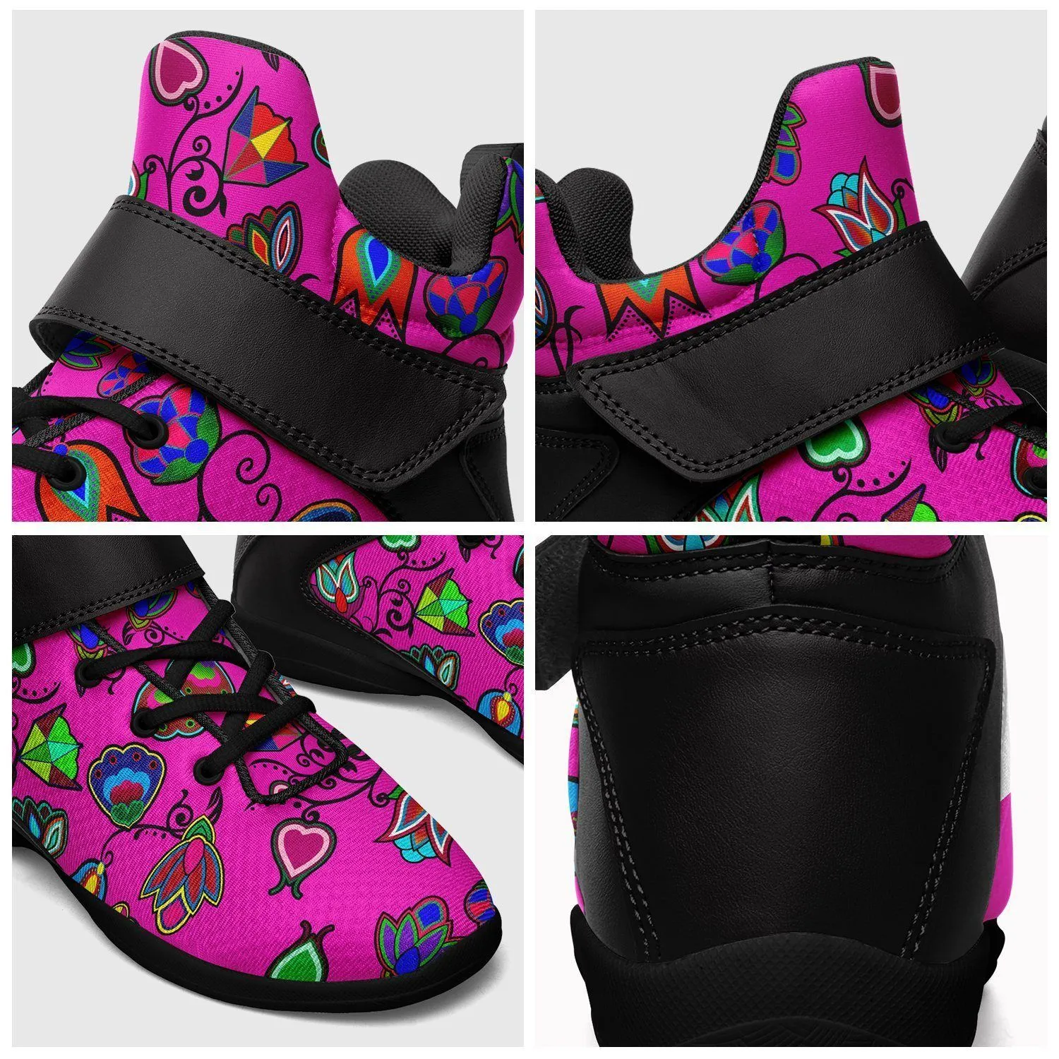 Indigenous Paisley Kid's Ipottaa Basketball / Sport High Top Shoes