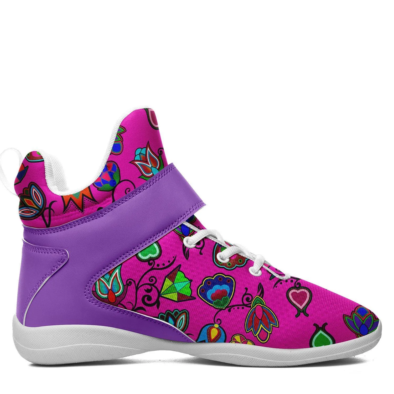 Indigenous Paisley Kid's Ipottaa Basketball / Sport High Top Shoes