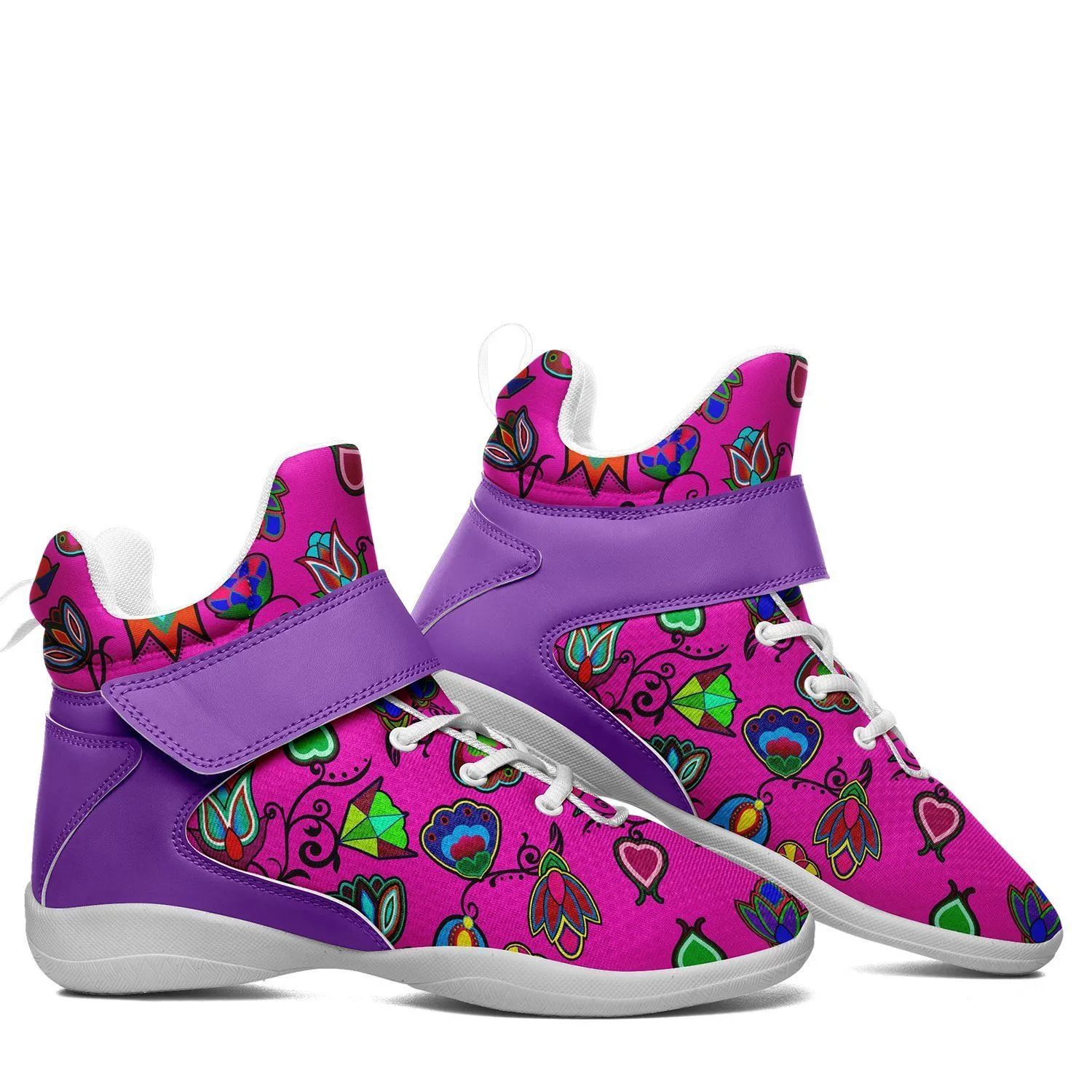 Indigenous Paisley Kid's Ipottaa Basketball / Sport High Top Shoes