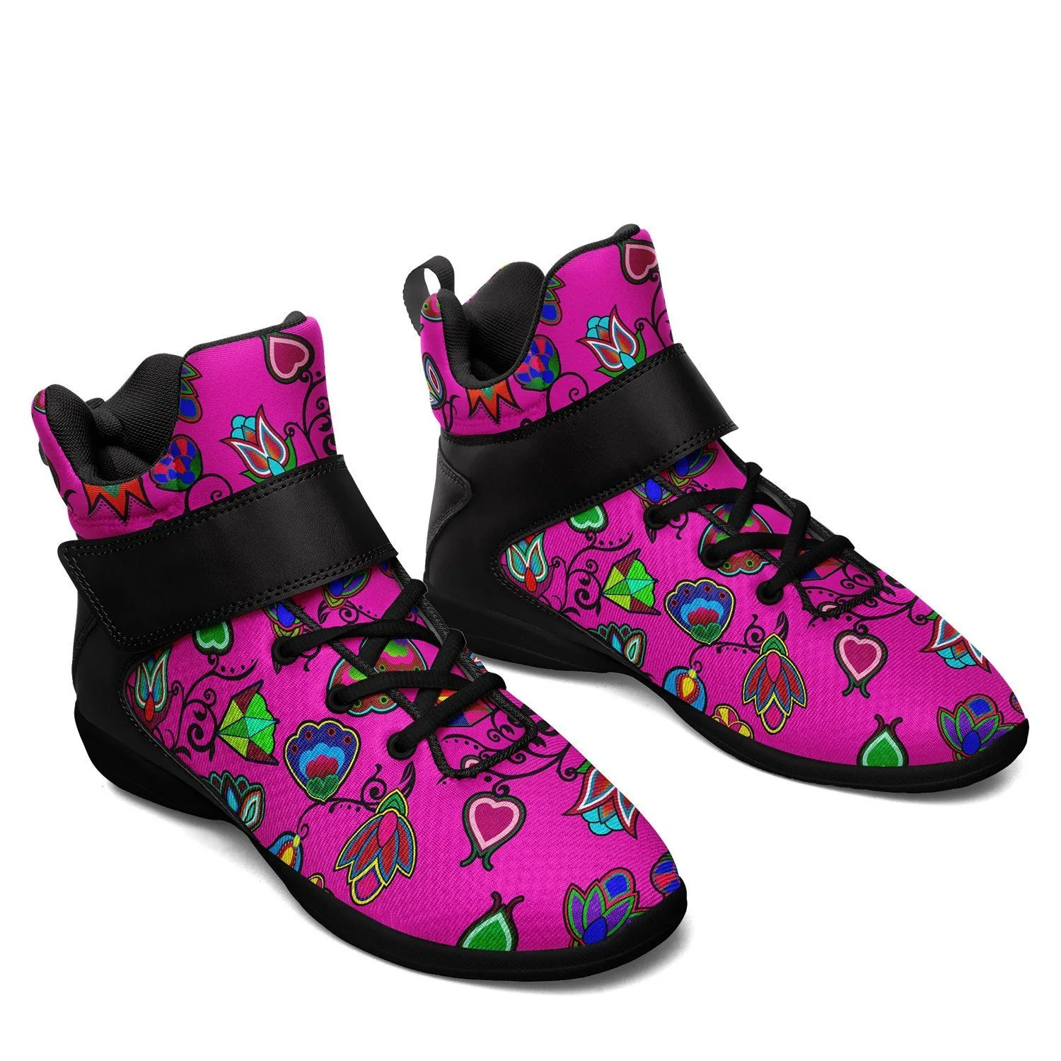 Indigenous Paisley Kid's Ipottaa Basketball / Sport High Top Shoes