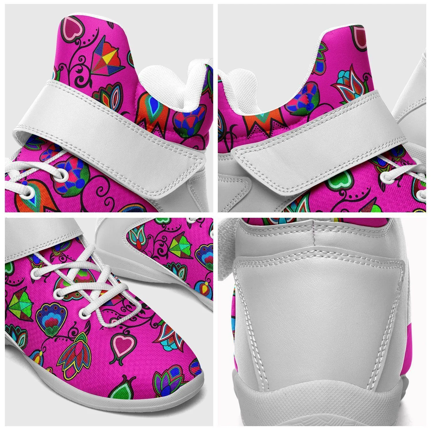 Indigenous Paisley Kid's Ipottaa Basketball / Sport High Top Shoes