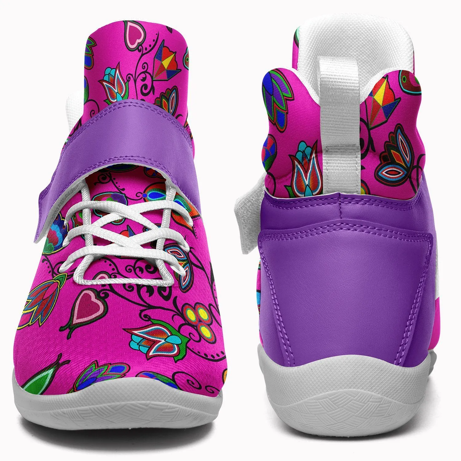 Indigenous Paisley Kid's Ipottaa Basketball / Sport High Top Shoes