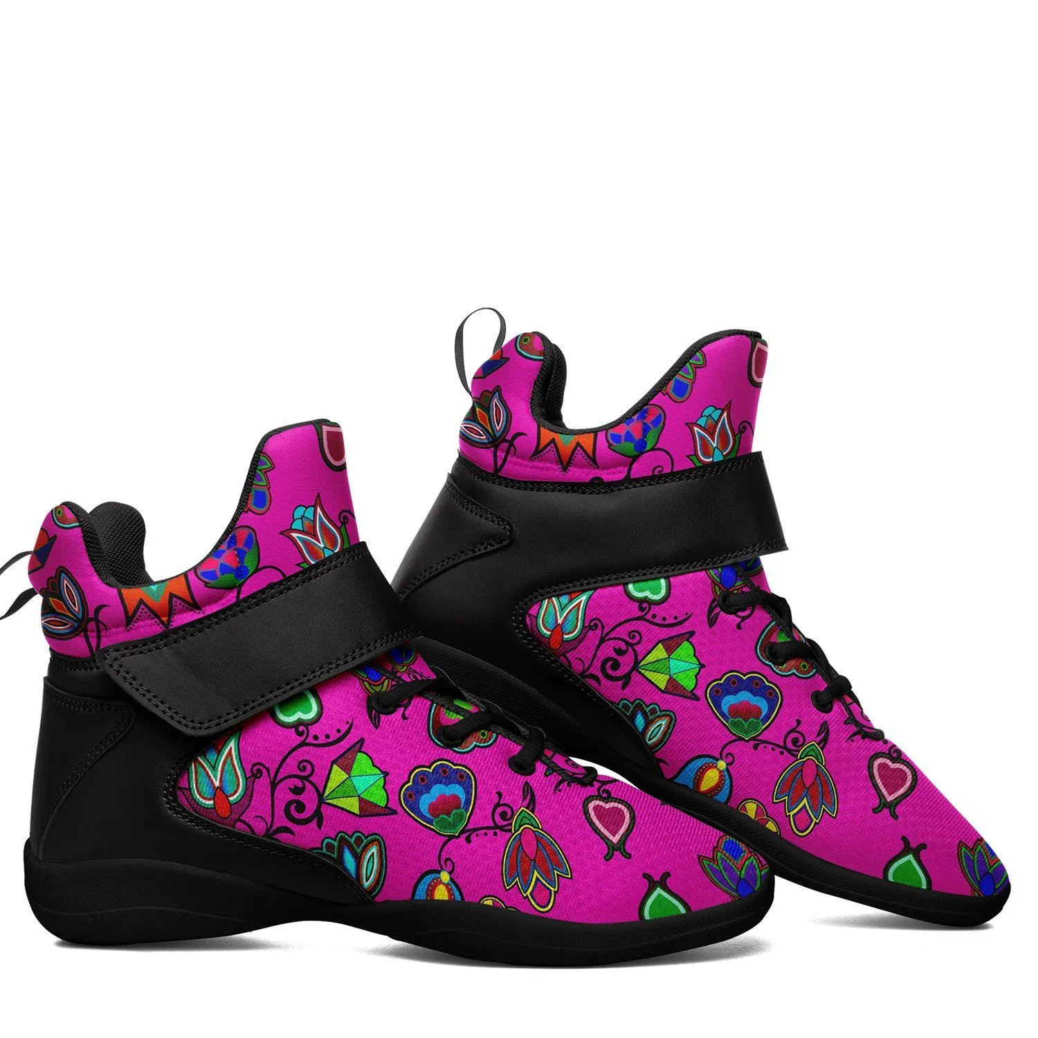 Indigenous Paisley Kid's Ipottaa Basketball / Sport High Top Shoes