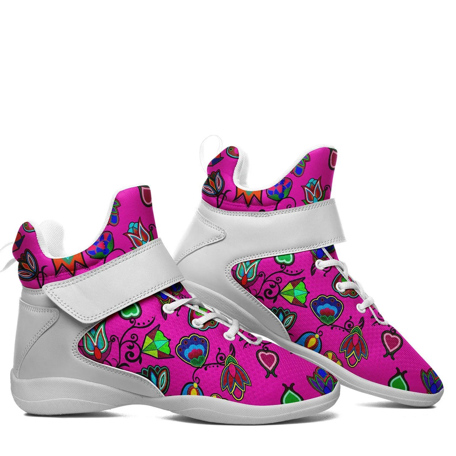 Indigenous Paisley Kid's Ipottaa Basketball / Sport High Top Shoes