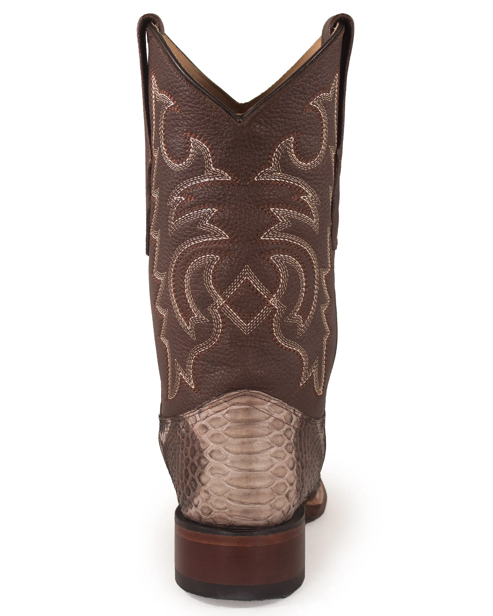 Men's Python Square Toe Western Boots