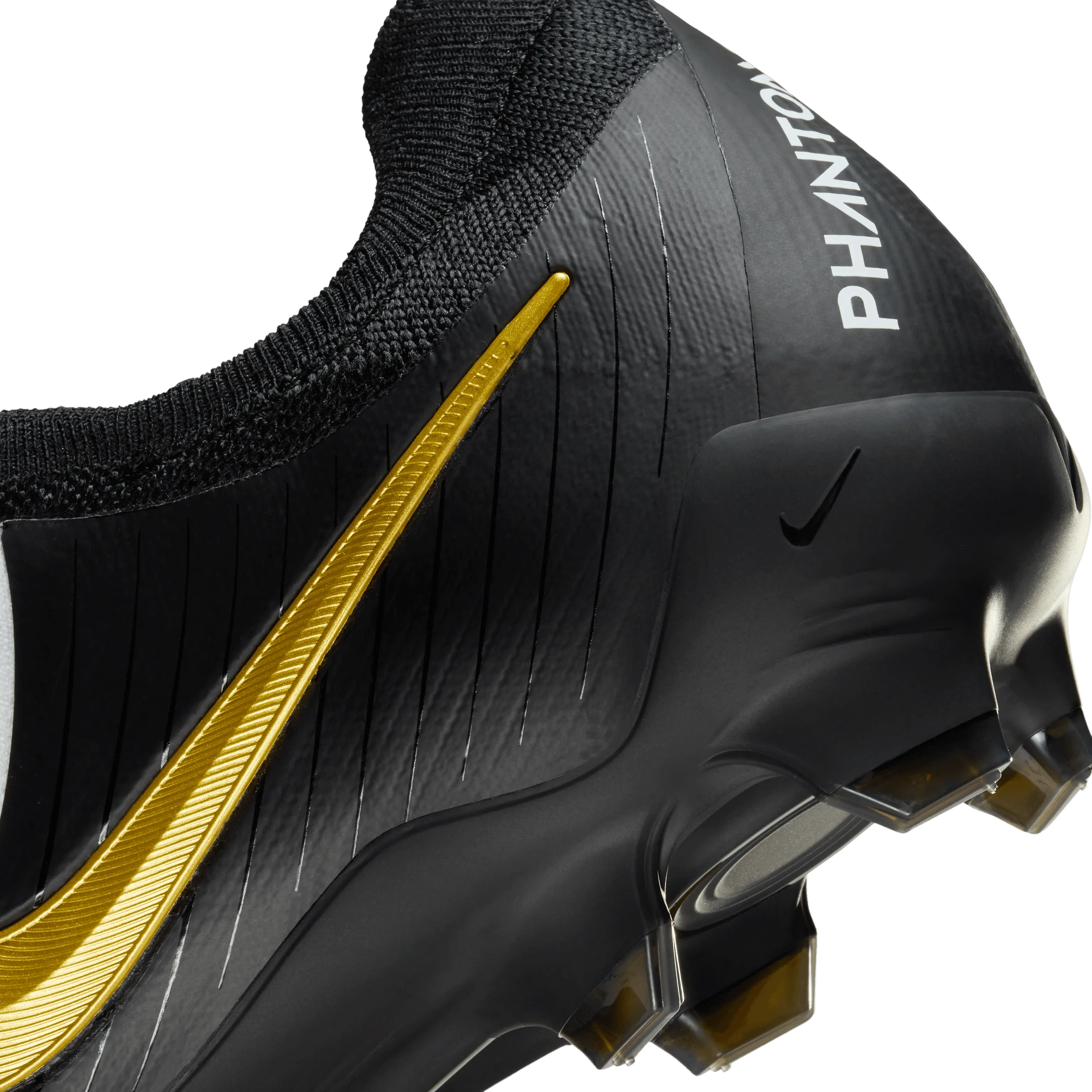 Nike Phantom GX 2 Pro FG-White/Black-Mtlc Gold Coin