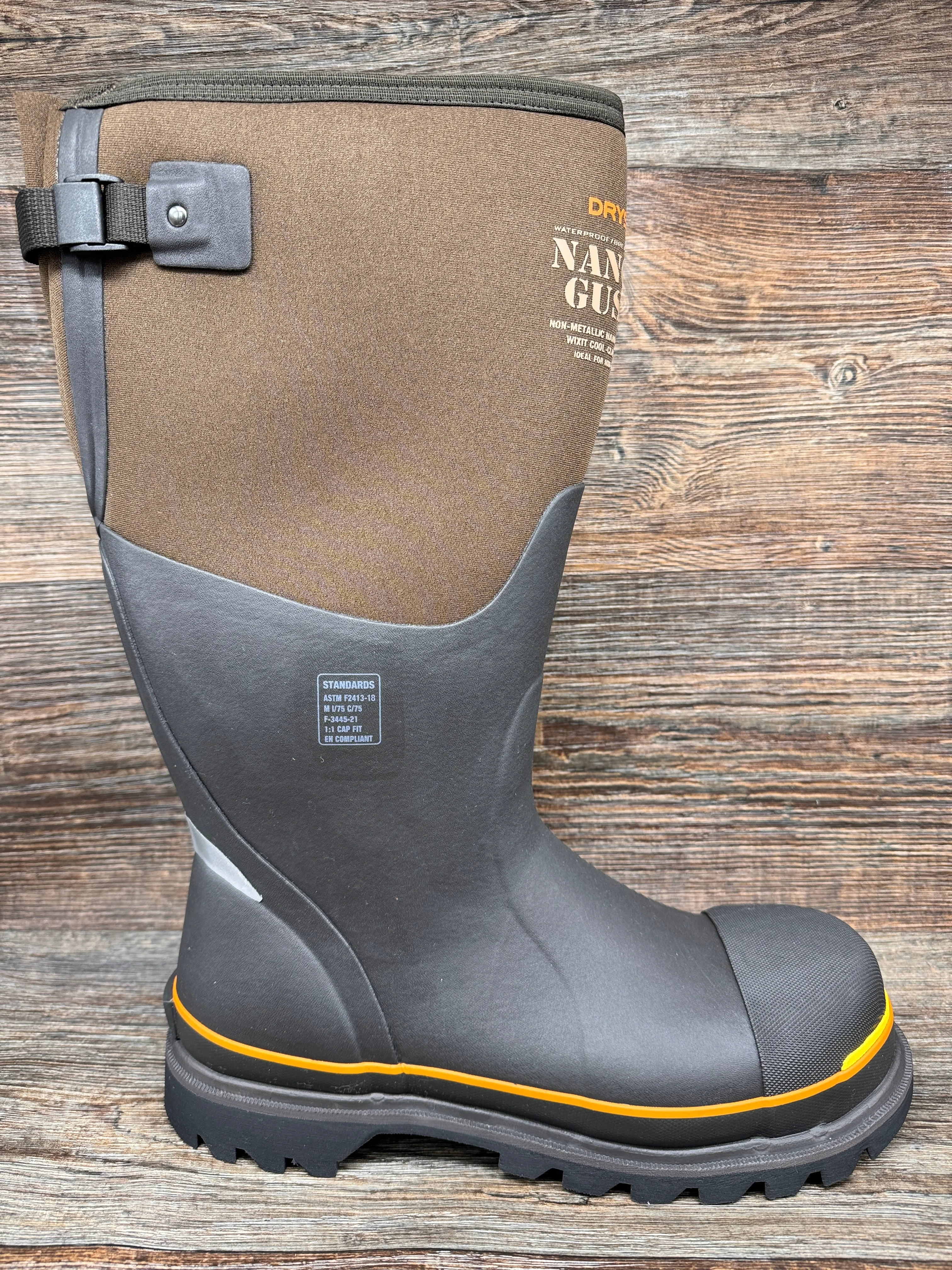 NTG-UH-BR Nanotoe Protective gusset work boot