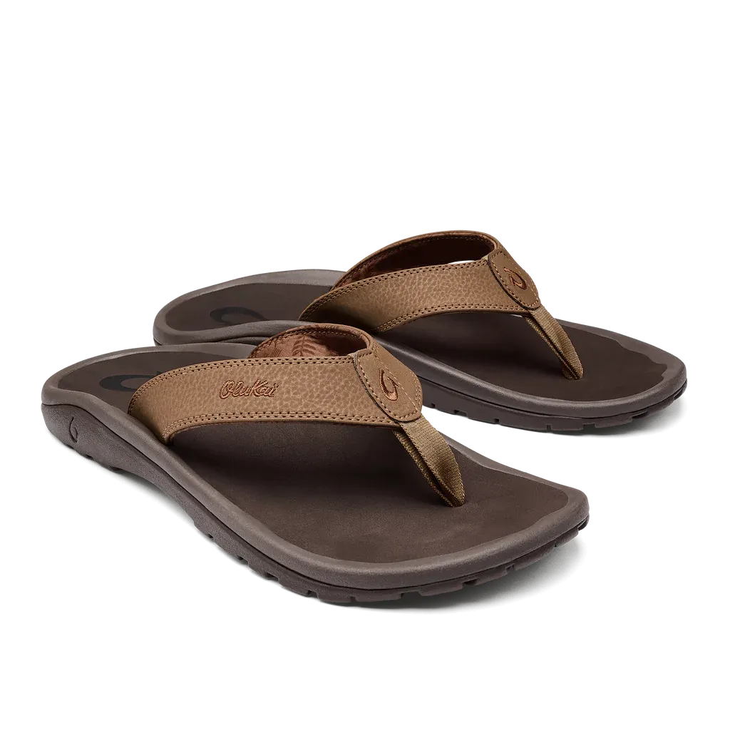 Olukai Men's 'Ohana Sandal - Tan/Dark Java 10110-3448