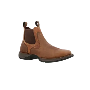 Rocky Boot Men's Durango Red Dirt Rebel Square Western Old Town Brown And Tan Bootie