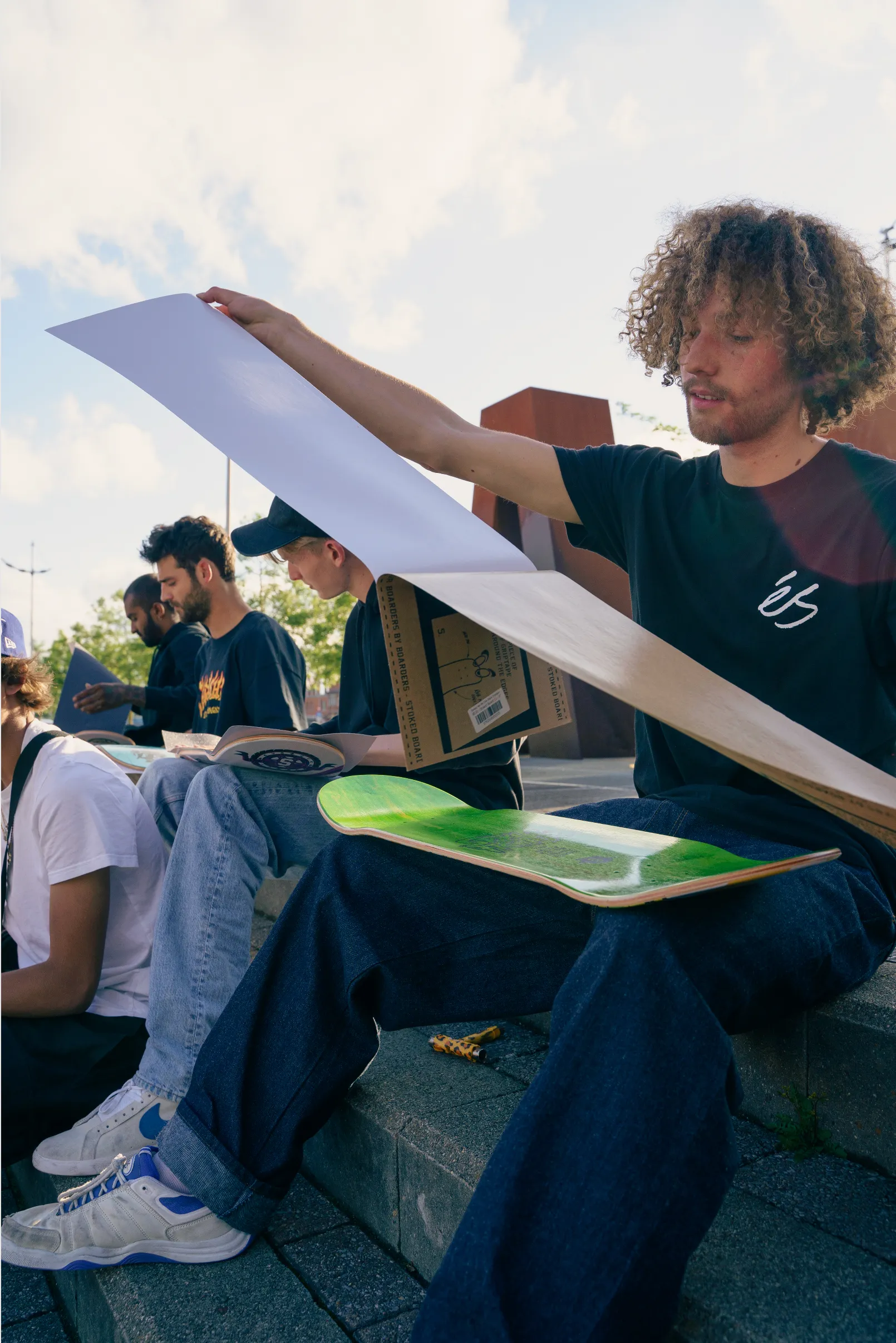 Stoked Burn Baby Black Griptape