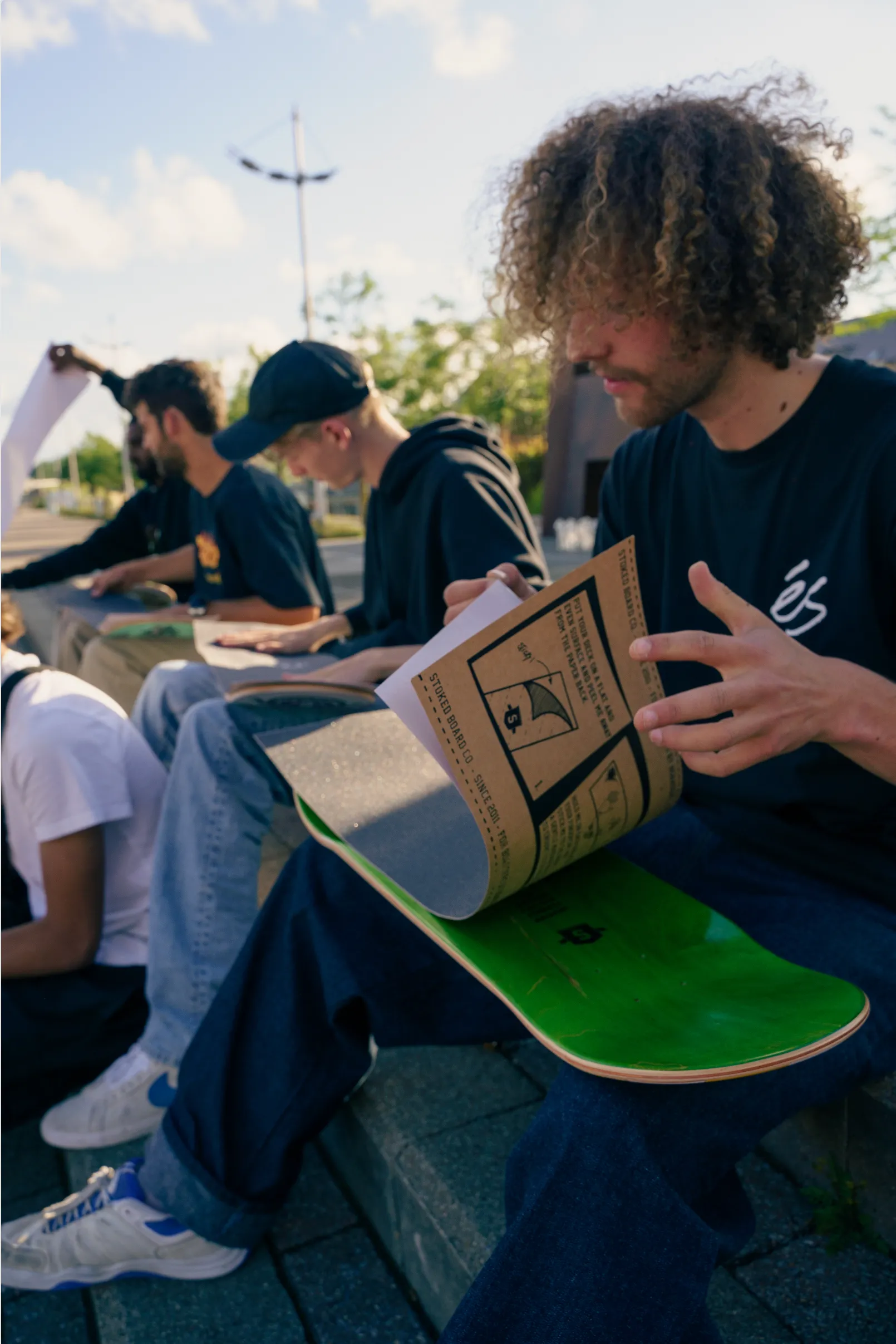 Stoked Roll The Dice Black Griptape