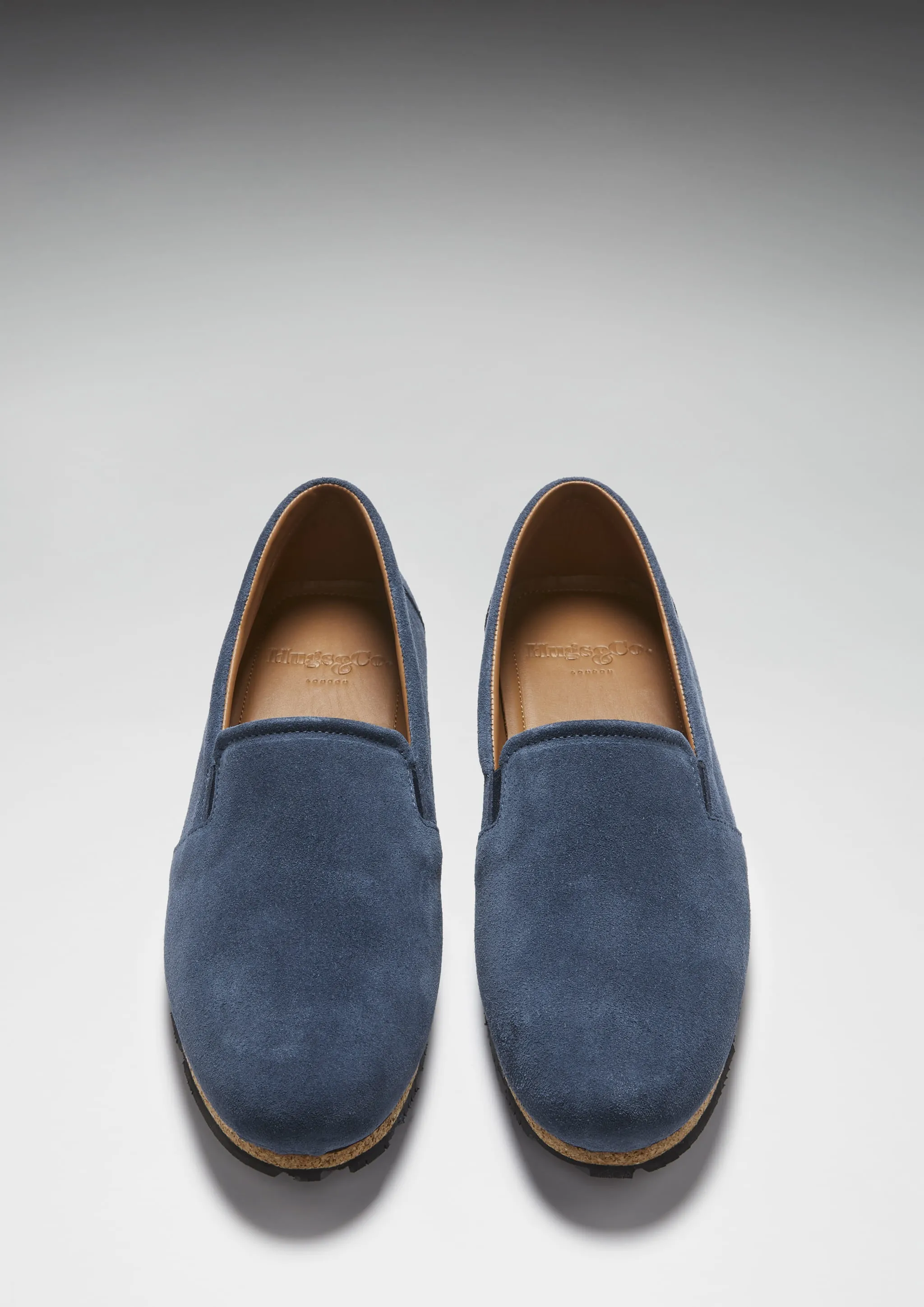 Tyre Sole Espadrilles, denim blue suede