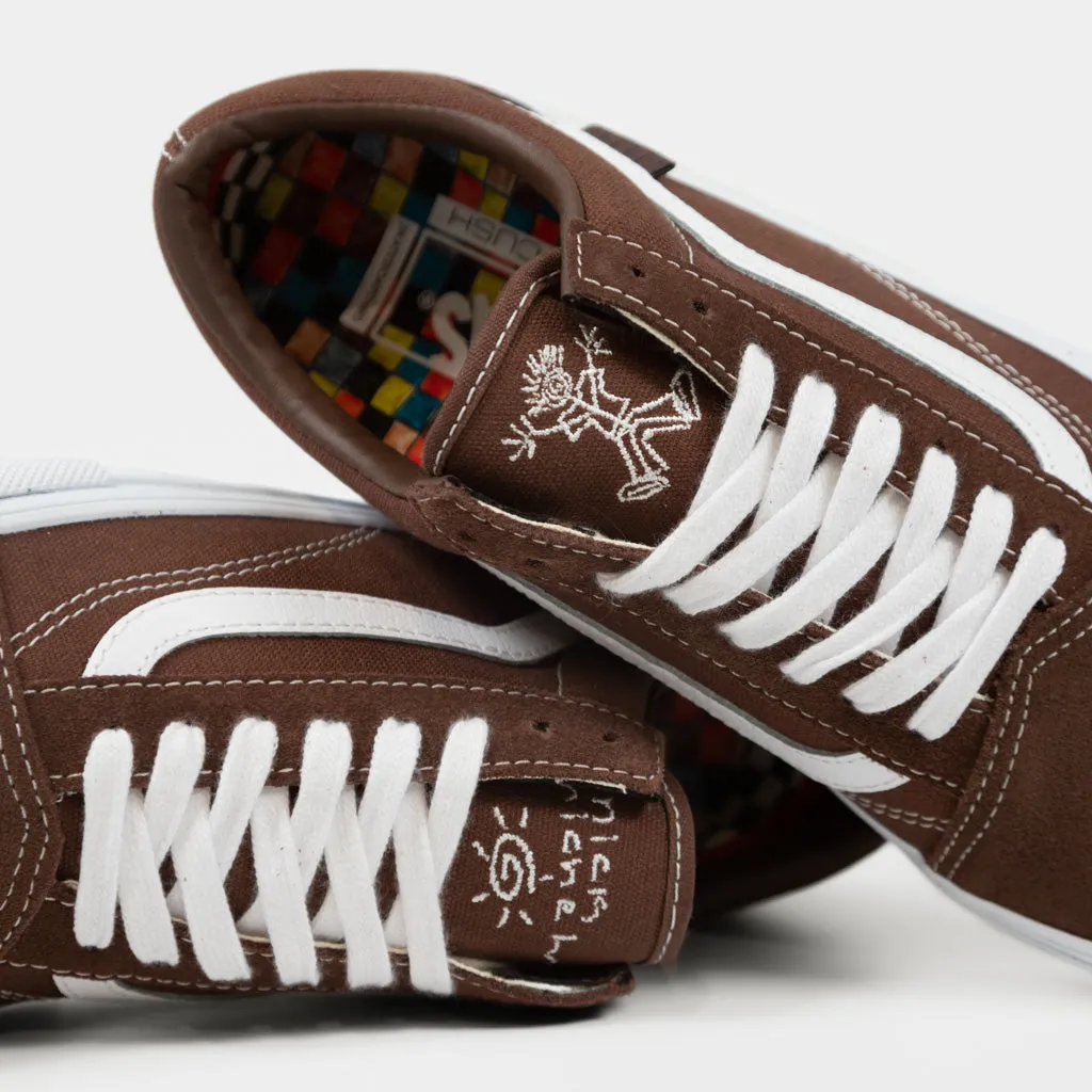 Vans - Nick Michel Skate Old Skool Shoes - Brown / White