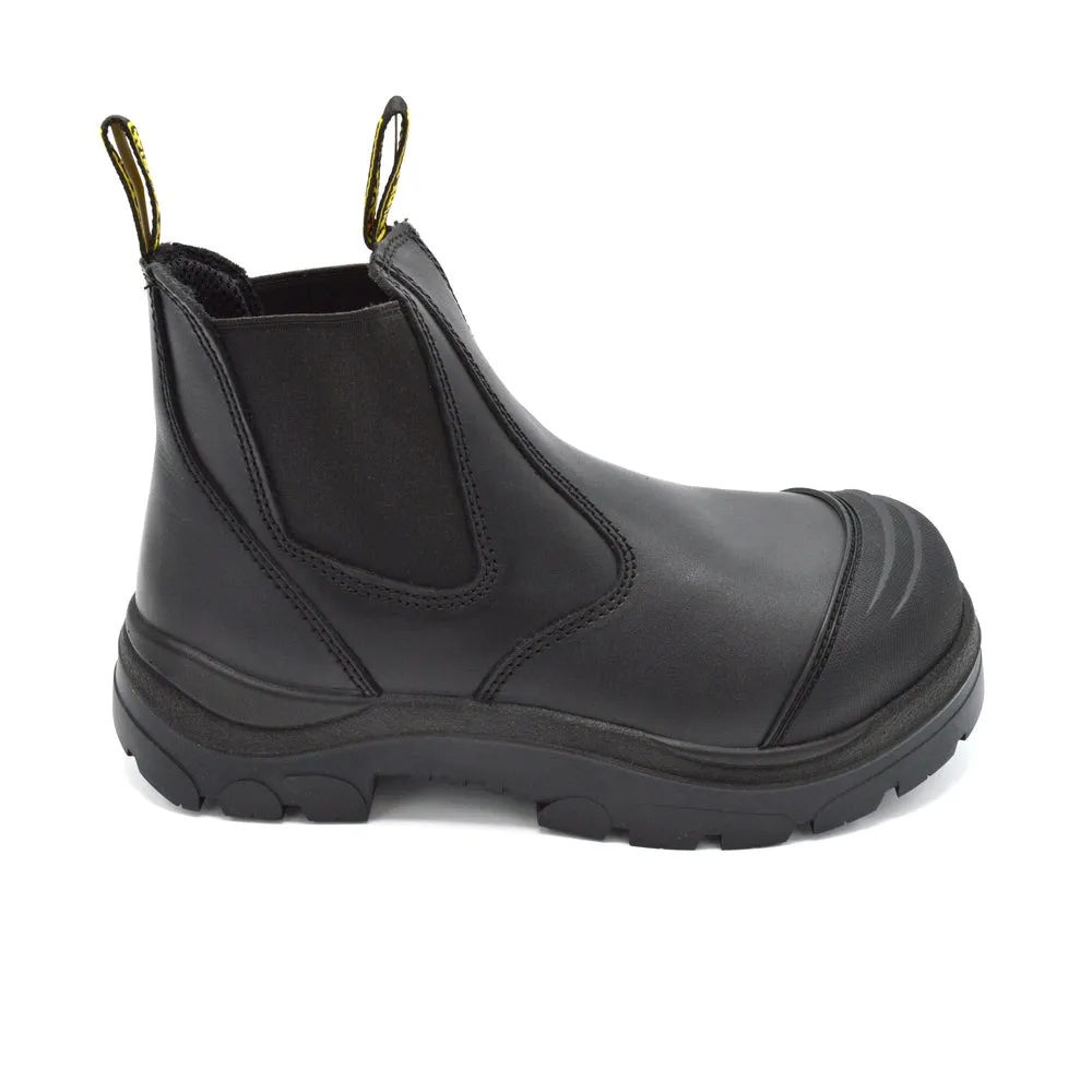 WideLoad 490BPO Wide Fit Safety Dealer Boot - Pull On - Black - 6E Fit