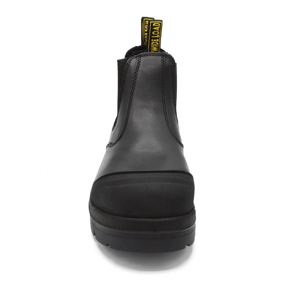 WideLoad 490BPO Wide Fit Safety Dealer Boot - Pull On - Black - 6E Fit