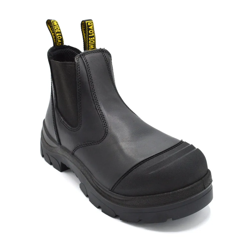 WideLoad 490BPO Wide Fit Safety Dealer Boot - Pull On - Black - 6E Fit