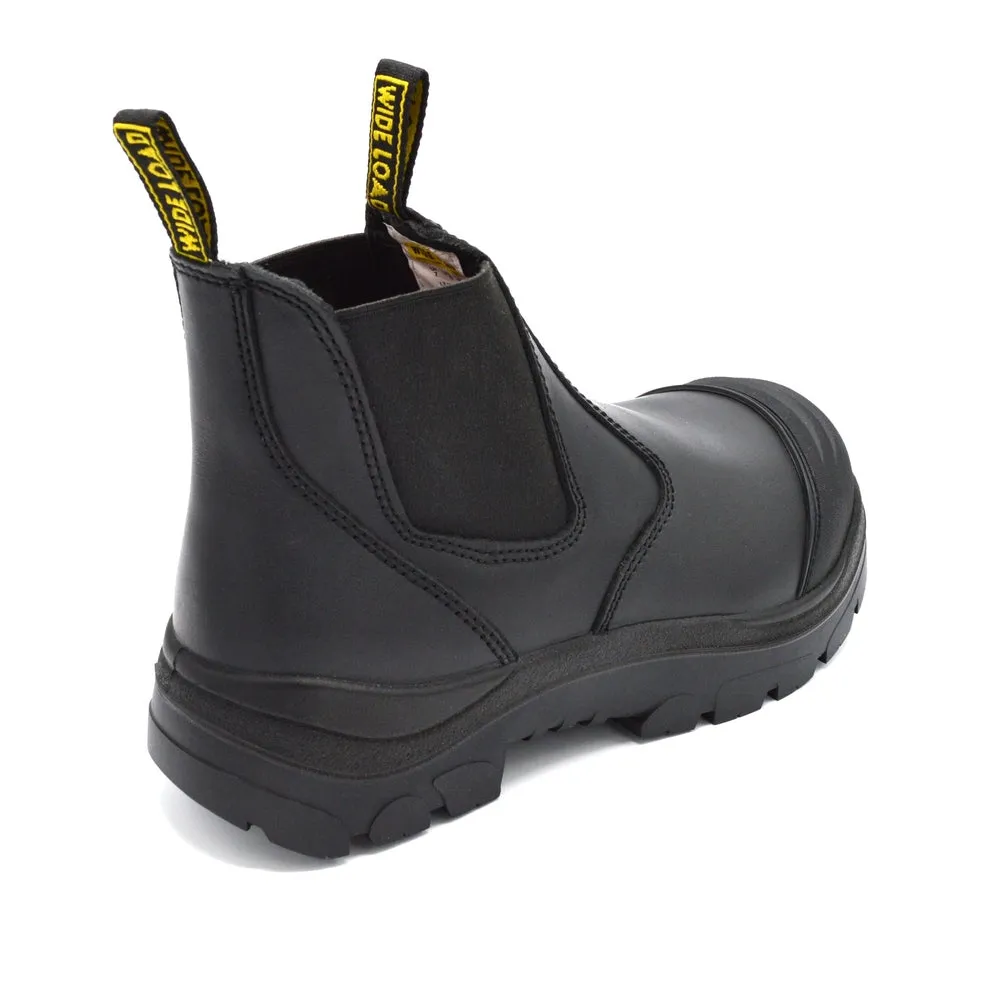 WideLoad 490BPO Wide Fit Safety Dealer Boot - Pull On - Black - 6E Fit