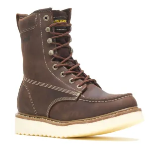 Wolverine Mens Loader 8 Inch Steel-Toe Wedge Boot Brown