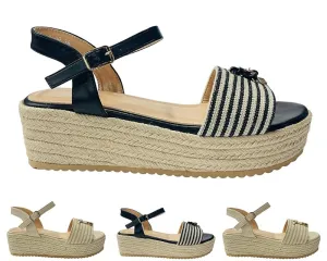 Women's Light Weight Espadrilles Ankle Strap Sandals